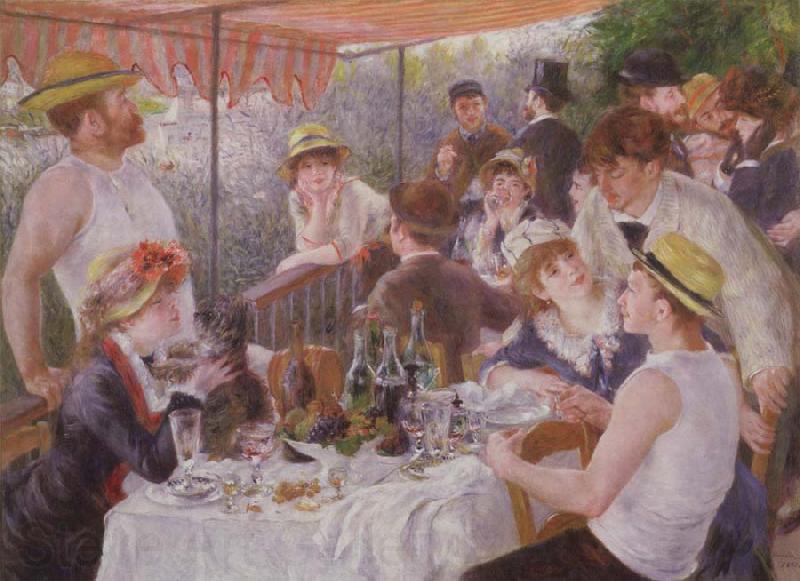 Pierre-Auguste Renoir Lucheon of the Boating Party